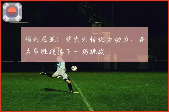 帕利尼亚：将失利转化为动力，奋力争胜迎接下一场挑战